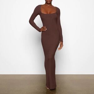 NWT Skims Soft Lounge Long Sleeve Dress